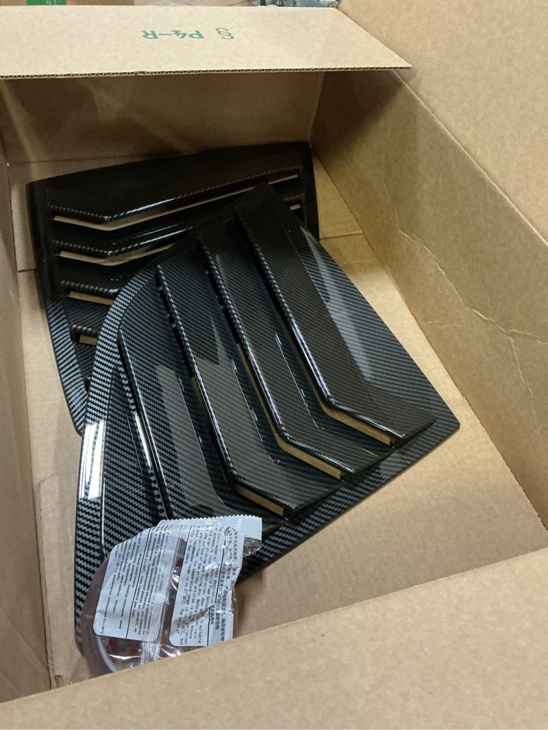 Condition photo showing As Is for KEALAS for Honda Accord Sport Style Rear Side Window Louvers Air Vent Scoop Shades Cover Trim for Honda Accord 2023 2024 2025-Carbon Fiber Style Carbon Fiber Style for Accord