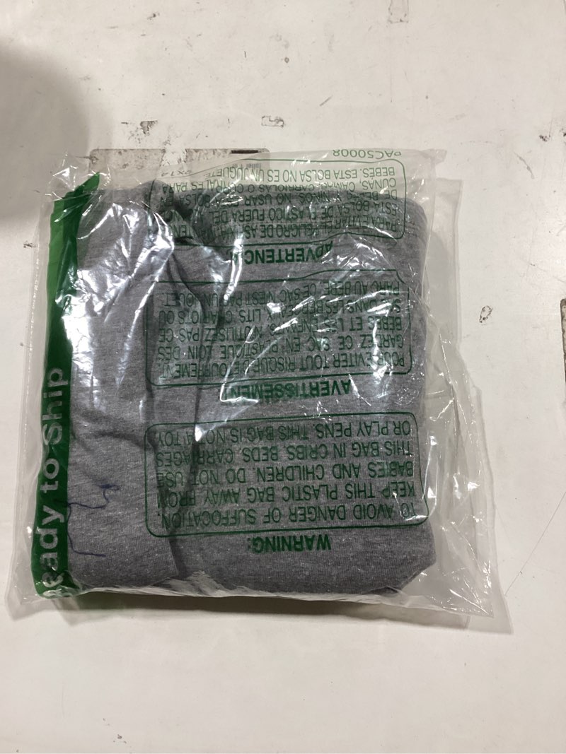Condition photo showing New/Like New for Hanes Men's T-Shirts, Men's BeefyT Henley Shirts, Men's Cotton Long Sleeve Shirts Large Oxford Gray/Slate Heather