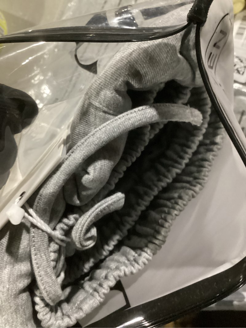 Condition photo showing Good Condition for ELLEVEN Women's Cotton Barrel Leg Sweatpants with Elastic Waist, Drawstring, and Pockets – Casual Baggy Joggers Light Heather Gray X-Large