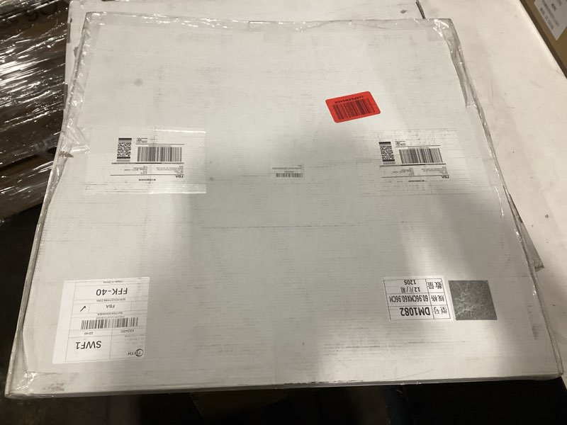 Condition photo showing New/Like New for Marble Pattern 24"x 24" Peel and Stick Floor Tiles (Large Format), Grey 12 Tiles/Pack - Covers 48 Sq Ft, Scratch-Resistant & Waterproof Floor Tiles Planks for Bathroom Kitchen Grey 24" x 24"