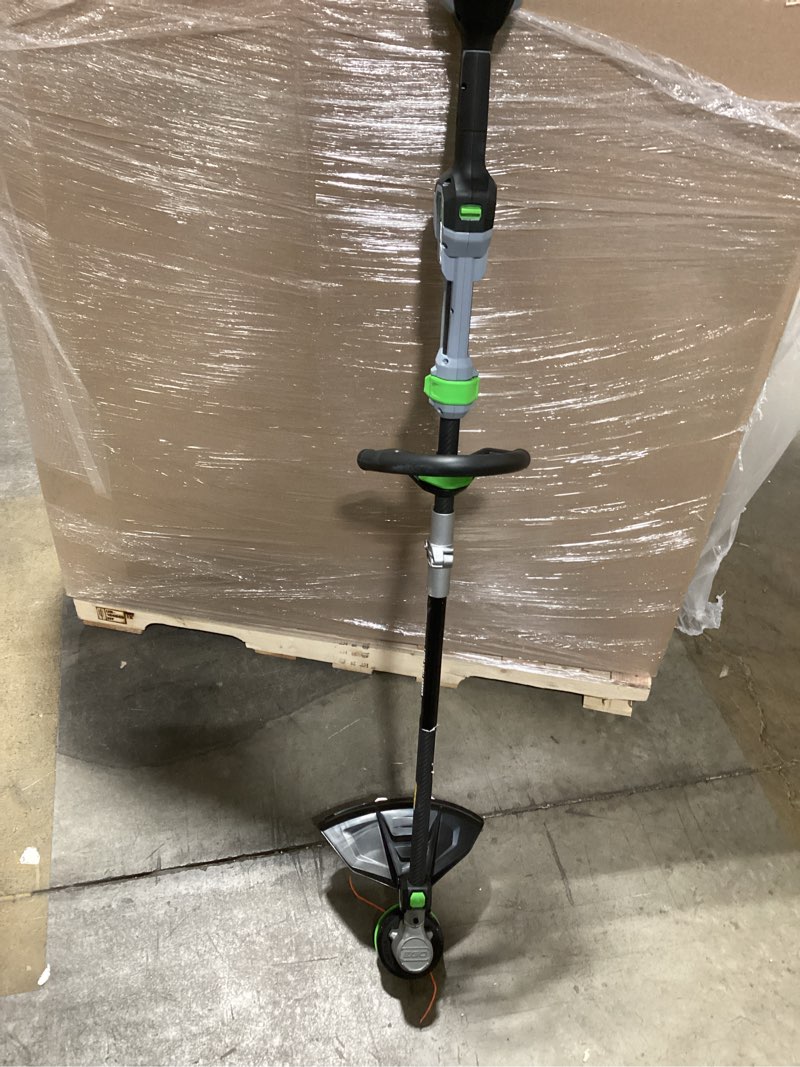 Condition photo showing Good Condition for ego power+ multi-head system with line iq, powerload 56-volt 17-in straight shaft attachment capable battery string trimmer 5 ah (battery included) (charger included)