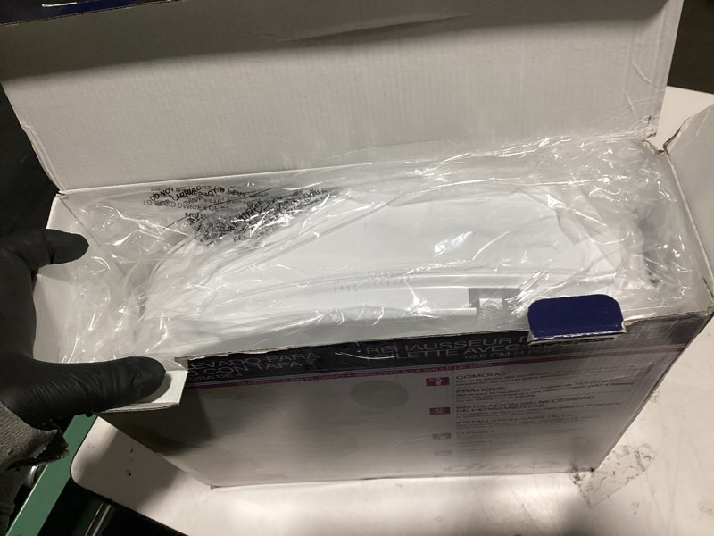 Condition photo showing As Is for Drive Medical Raised Toilet Seat with Lock and Lid, Standard Seat, 4" 4 Inch (Pack of 1)