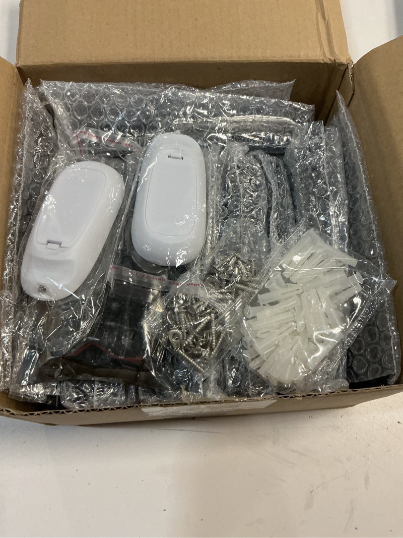 Condition photo showing New/Like New for 5W RGB Retaining Wall Lights 7 inch LED Hardscape Lighting Color Changing Low Voltage Landscape Paver Lights 12V Step Lights Outdoor Waterproof Stair Deck Lighting (12 Pack+Connectors) RGBW 12 Pack