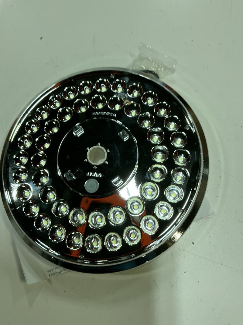 Condition photo showing As Is for ultra bright solar powered flag pole light | 100% coverage with 48 leds | 14-hour dusk to dawn | waterproof | obey the u.s. flag code | auto on/off system | easy to install