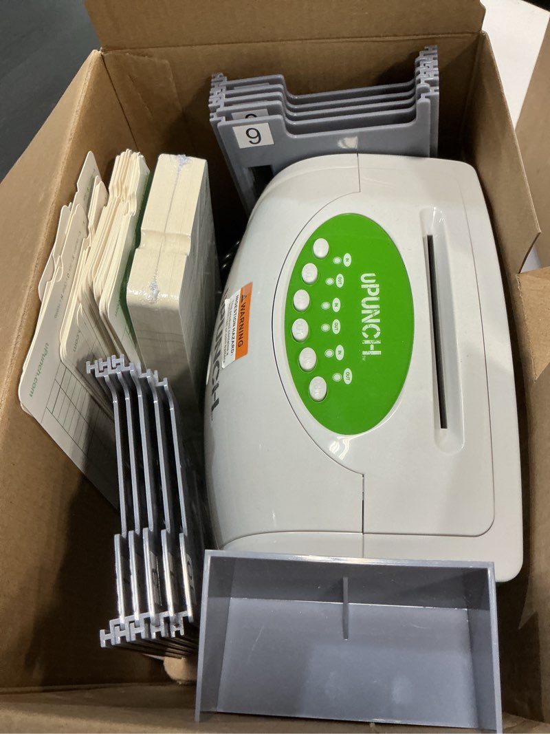 Condition photo showing item condition for uPunch HN1500 Starter Time Clock Bundle for Small Business: Employee Punch Clock System with 100 Time Cards, Card Rack, and Ribbon