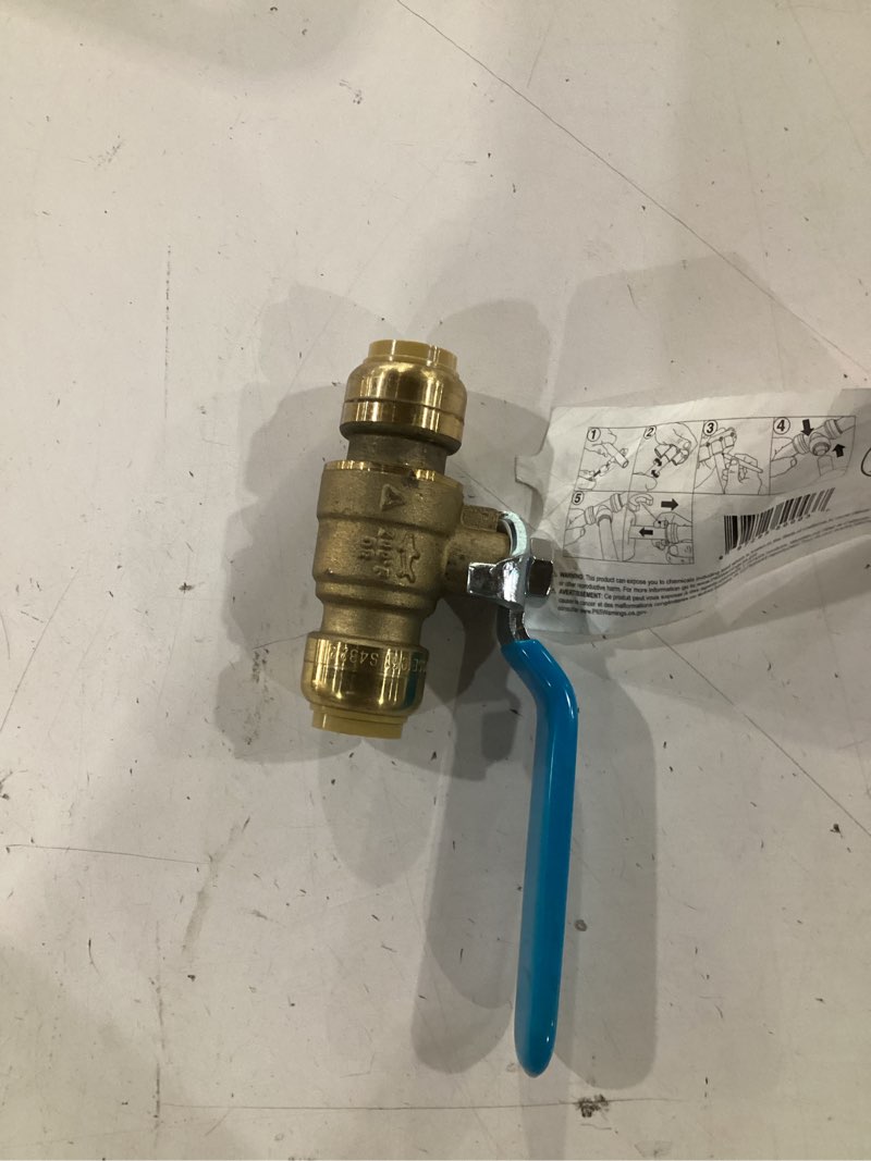 Condition photo showing New/Like New for sharkbite 22222lf 1/2-in push-to-connect  ball valve push fitting