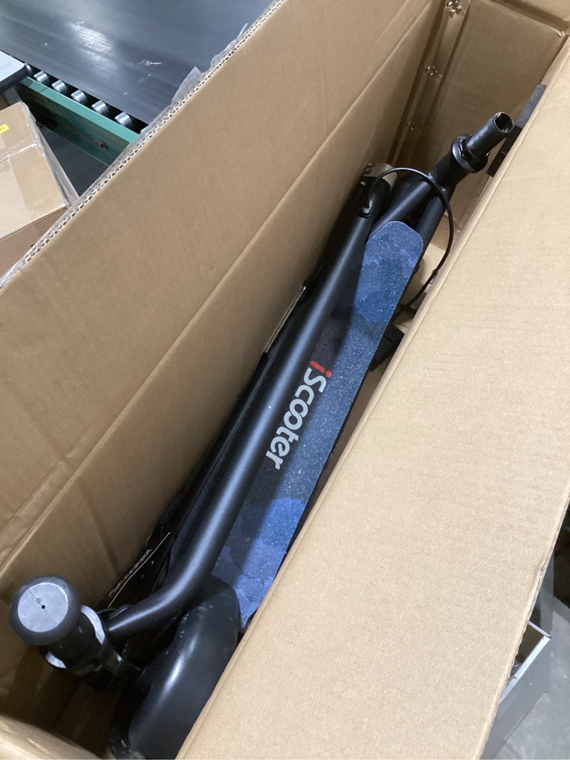 Condition photo showing As Is for iScooter IK3/IK3Pro Electric Scooter for Kids Aged 6-12,10MPH Top Speed, 3 Heights (IK3Pro), Magnetic Charging, 150W Motor, Colorful Lights,LED Display(Exclude IK3 Jet Black) Black IK3-10MPH Top Speed