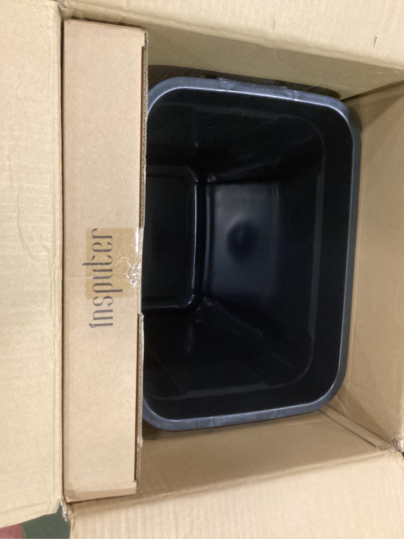 Condition photo showing New/Like New for Insputer Double 40QT Pull Out Trash Can Under Cabinet, Heavy Duty Under Sink Garbage Bin Kit with Soft-Close Slides for Kitchen, Laundry, Requires Minimum Cabinets Opening 18" W X 24" D Silver Double