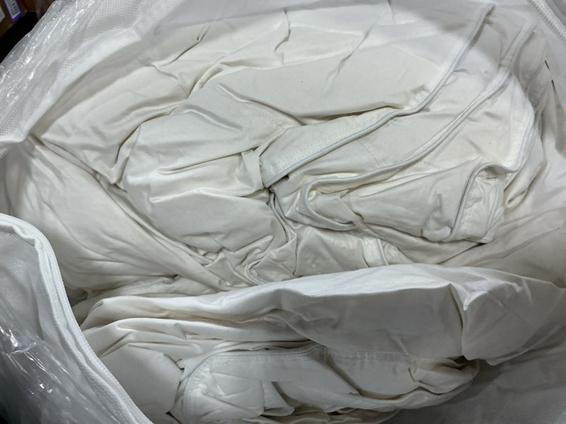 Condition photo showing New/Like New for premium down comforter, king/cal king, down