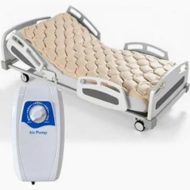 Alternating Air Pressure Mattress with Electric Pump, Beds Bubble Pad Cushion for Bed Sore Preventio