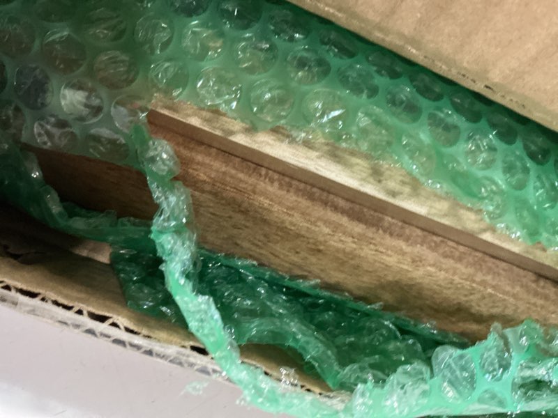 Condition photo showing Good Condition for Solid Teak Wood String Mat 40" x 20" Teak Shower Mat Spa Floor Oiled Finish Platform Non Slip Rollable Wooden Platform for Sauna, Pool, Bathtub, Hot Tub Flooring Decor and Protector 40.2" x 20.1" (NA)