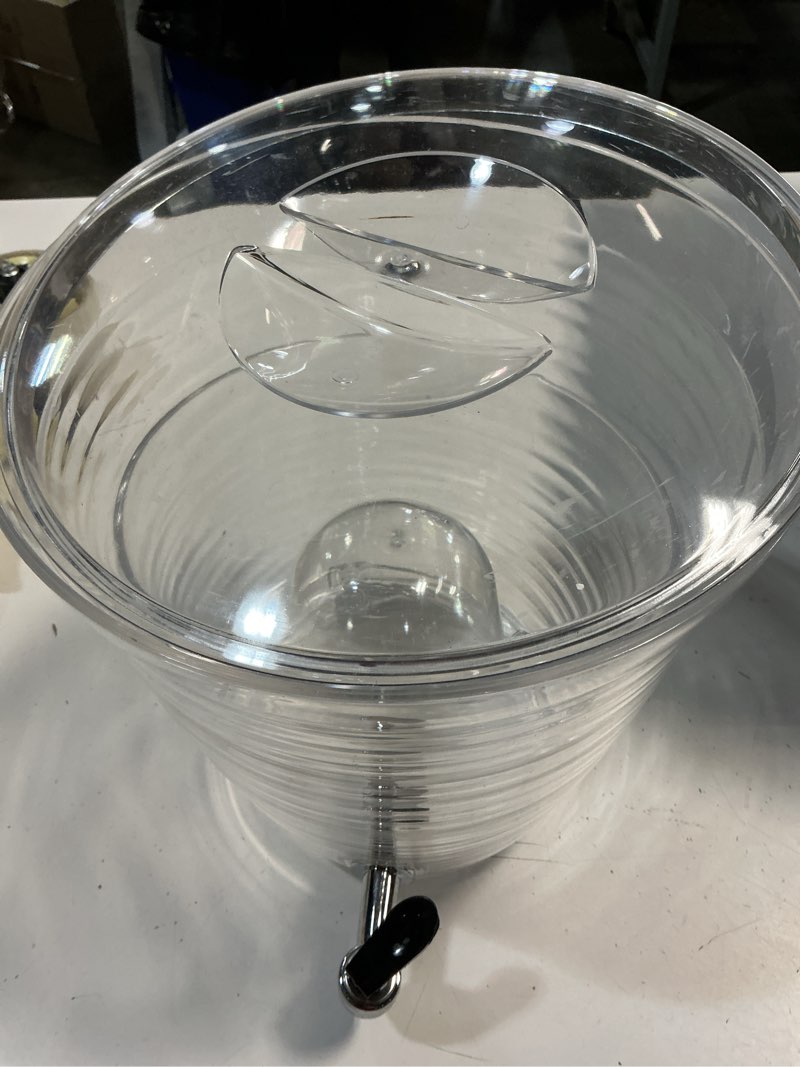 Condition photo showing As Is for creativeware bark beverage dispenser, 2.5 gallon, clear, (pack of 1)