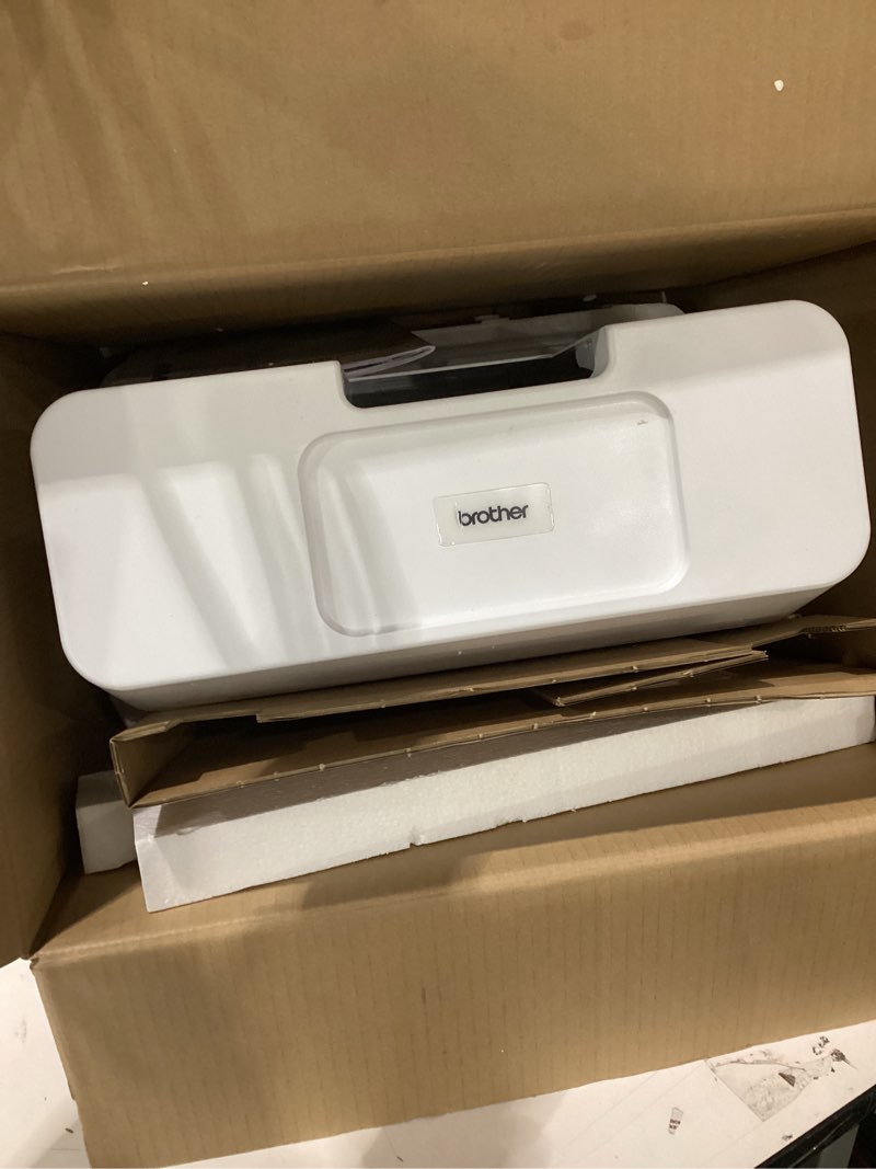 Condition photo showing As Is for Brother Sewing and Quilting Machine, Computerized, 165 Built-in Stitches, LCD Display, Wide Table, 8 Included Presser Feet, White, 20x12x17 XR9550 - New Model