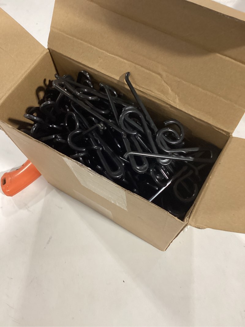 DoubleFill 200 Pcs Plastic Sock Hangers, Long Non Slip Sock Hanger Clip 3.4in Display Hooks, Retail 