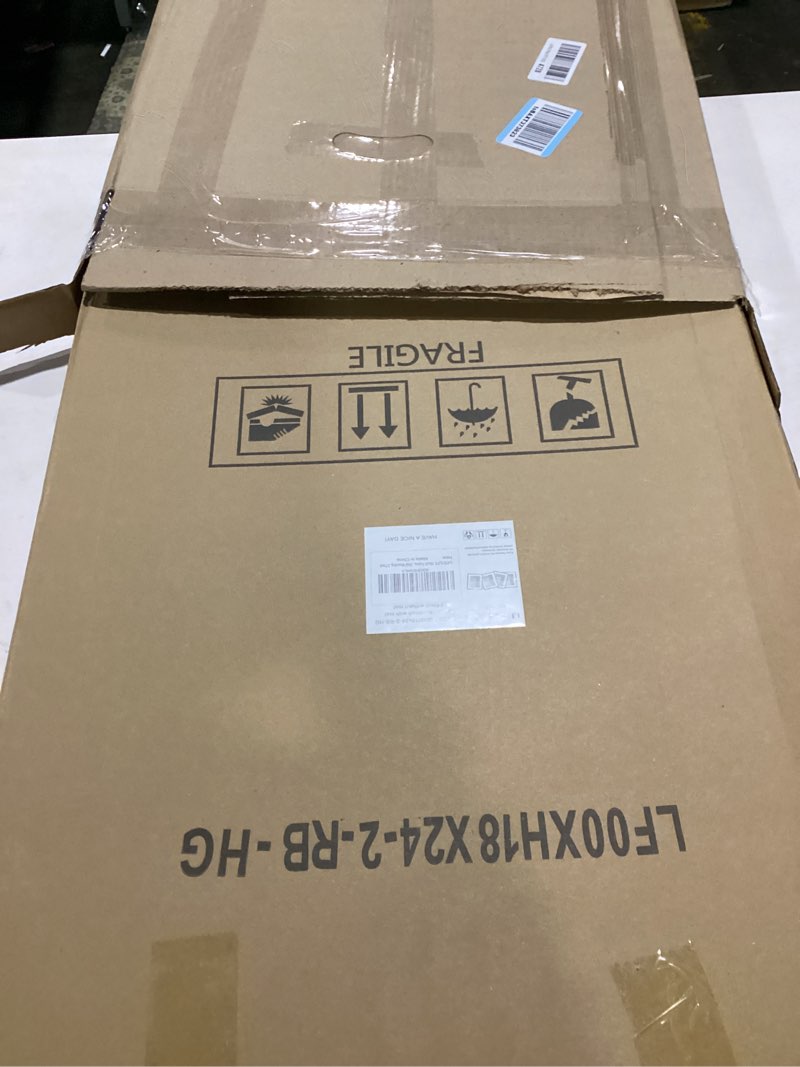 Condition photo showing New/Like New for LUCKYLIFE 18x24 Frame in Rustic Brown, Gallery Frame for Wall Mounting, 2 Pack Brown 18x24