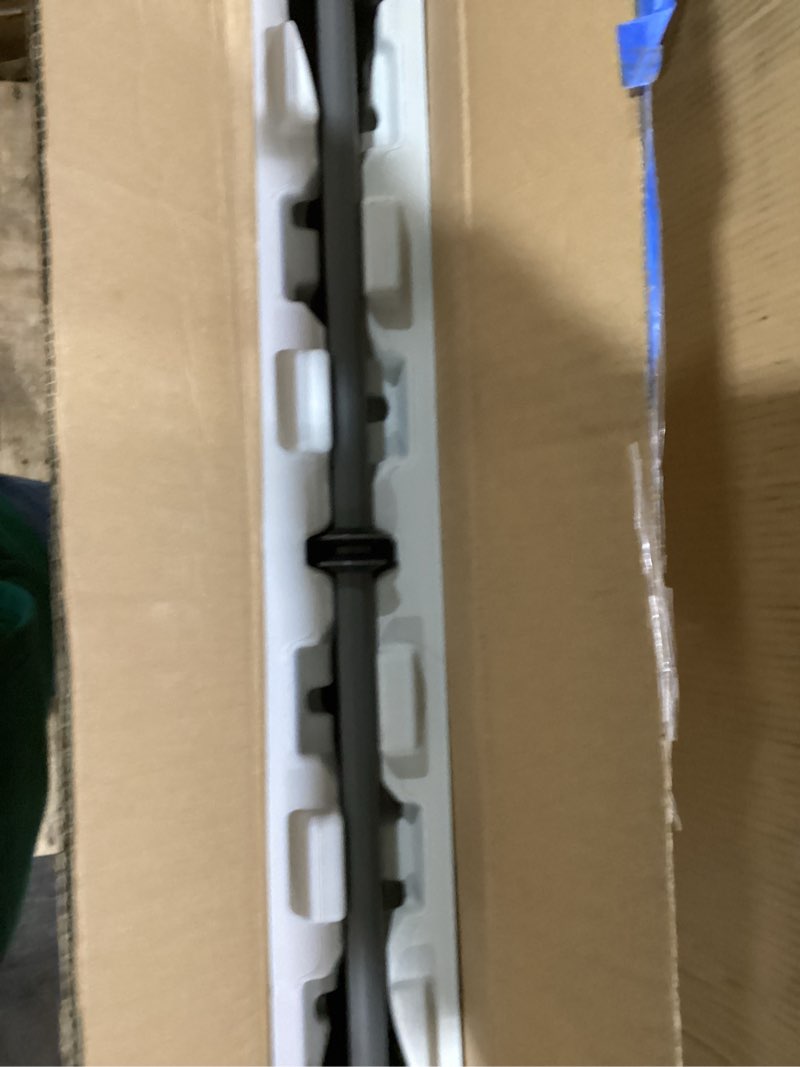 Condition photo showing As Is for FDW 6FT Folding Table, Portable Fold-in-Half Plastic Picnic Party Table with Carrying Handle ?White, 6FT? White 6 FT 70"x29"