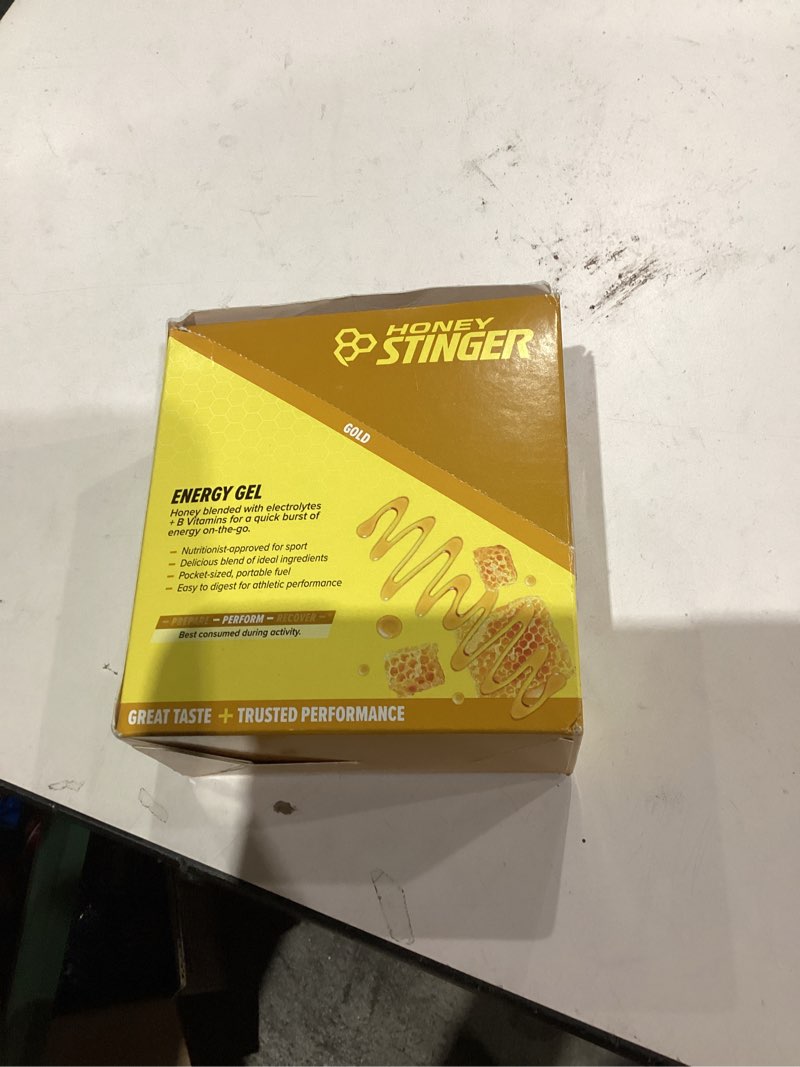 Honey Stinger Gold Energy Gel, Gluten Free & Caffeine Free, for Exercise, Running and Performance, S