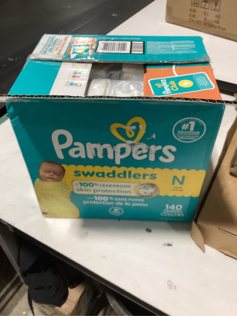 Condition photo showing Good Condition for Pampers Swaddlers Diapers, Size 0 (up to 10 lbs), 140 Count, Absorbent, Keeps Baby Dry and Comfortable, Skin Safe Disposable Baby Diaper (Packaging May Vary) Newborn 140