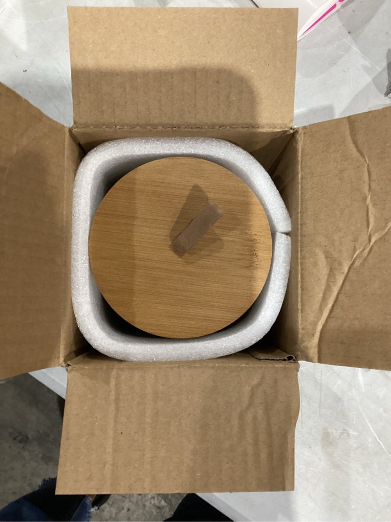 Condition photo showing New/Like New for Ceramic Jar with Lid, Coffee Container Kitchen Food Storage Jars for Spice Sugar Tea Bag, Stackable Decorative Jars for Countertop, White & 18 fl.oz White 18 fl.oz