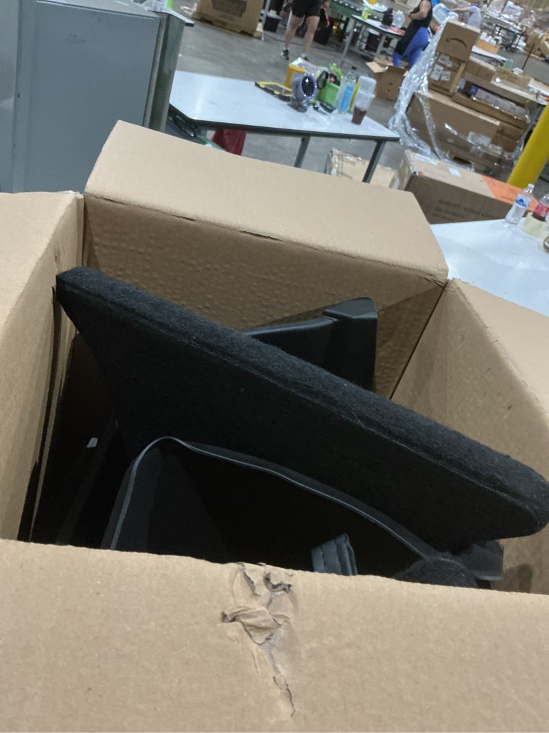 Condition photo showing As Is for trunk storage bins with lids custom fit 2025 2026 tesla model y juniper 5 seater, 2pcs waterproof tpe rear side cargo organizer boxes with anti-slip abs covers, black model y(shallow trough design)