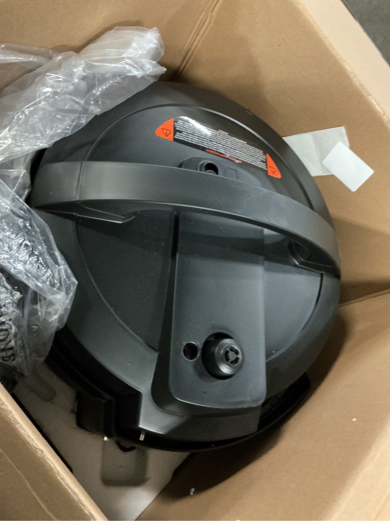 Condition photo showing As Is for instant pot 7.5qt rio wide, 7-in-1 electric multi-cooker, pressure cooker, slow cook, rice, steamer, sauté, yogurt & warmer, wide base, large searing base, whisperquiet steam release black 7.5 quarts