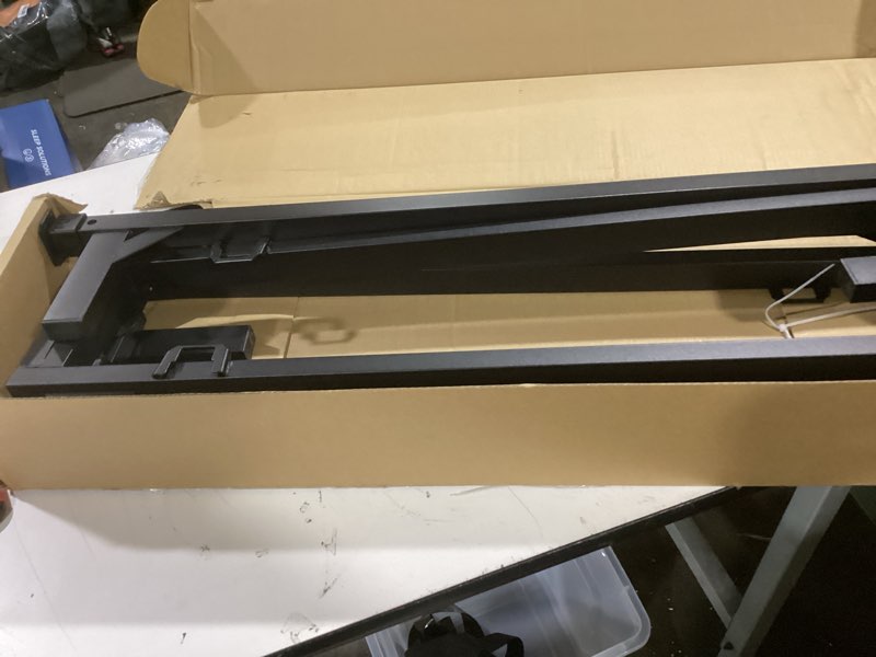 Condition photo showing Good Condition for Amazon Basics Metal Bed Frame(Box Spring Required), 9-Leg Base for Box Spring and Mattress, King, Tool-Free Easy Assembly, Black Black King