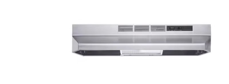 winflo 30 in. stainless steel non- ducted under cabinet range hood