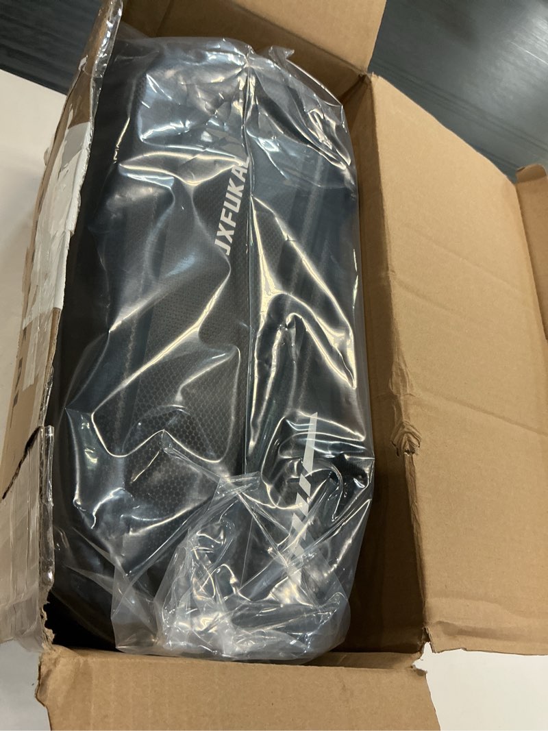 Condition photo showing Good Condition for jxfukal bike bags for bicycle rear rack - 9.5l/17l/40l hard shell waterproof bike ebike trunk pannier saddle seat bag carrier with reflector, rain cover & shoulder strap for commuter travel outdoor no expansion layer-9.5l