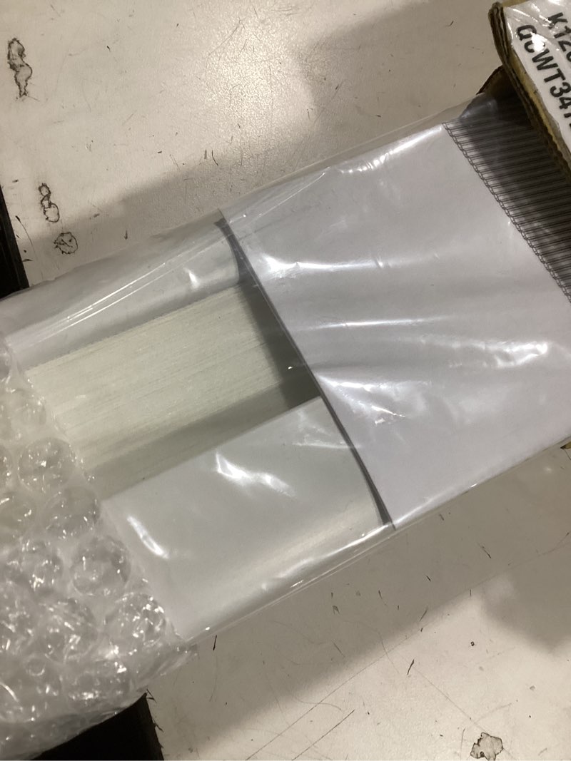 Condition photo showing Good Condition for dez furnishings cordless 1" light filtering cellular shade, 34"w x 72"h, white white 34"w x 72"h