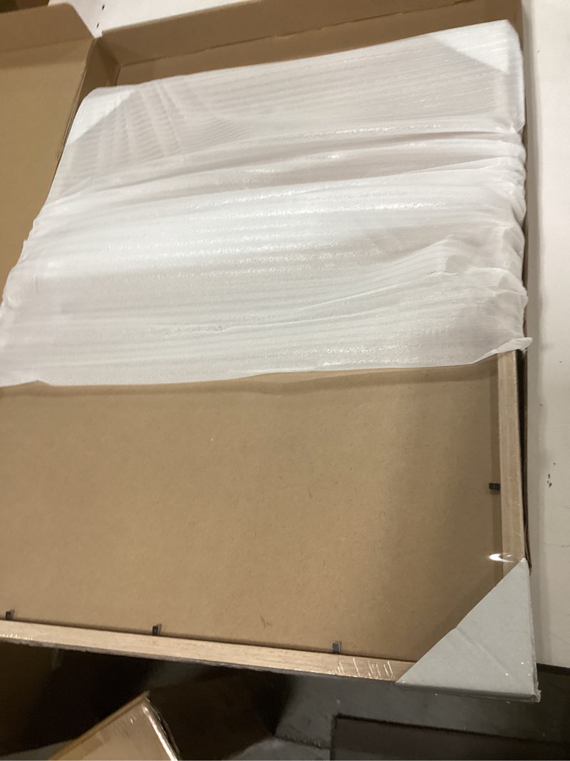 Condition photo showing New/Like New for Yaetm 16x20 Picture Frame Matted to 11x14 Set of 2, Natural Solid Oak Wood Frame 16x20 for Photos, Posters & Art Prints, Horizontal and Vertical Wall Mount (2 pack, Oak) 16"x20", 2 pack Oak