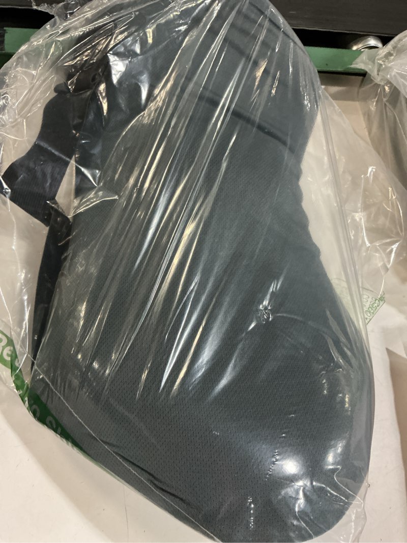 Condition photo showing Good Condition for lumbar support pillow for office chair and car seat, lumbar pillow with adjustable strap, memory foam back pillow for lower back pain relief, back support pillow for sitting, driving, traveling dark grey (with strap)