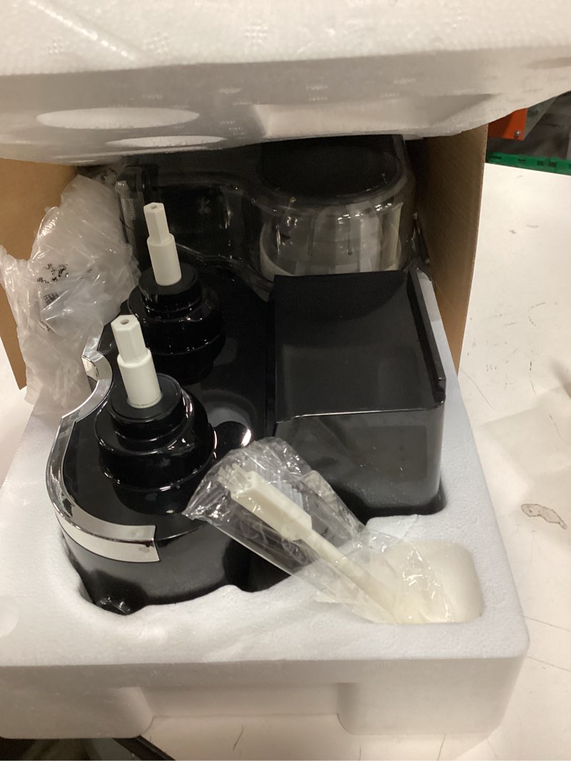 Condition photo showing As Is for Dual-Head Electric Citrus Juicer, Lemon Squeezer with Power Cord and Cleaning Brush, 1-Button Automatic Juicer Machine for Orange, Lemon, Lime, Easy to Clean & Use, Built-in Cutter(Black)