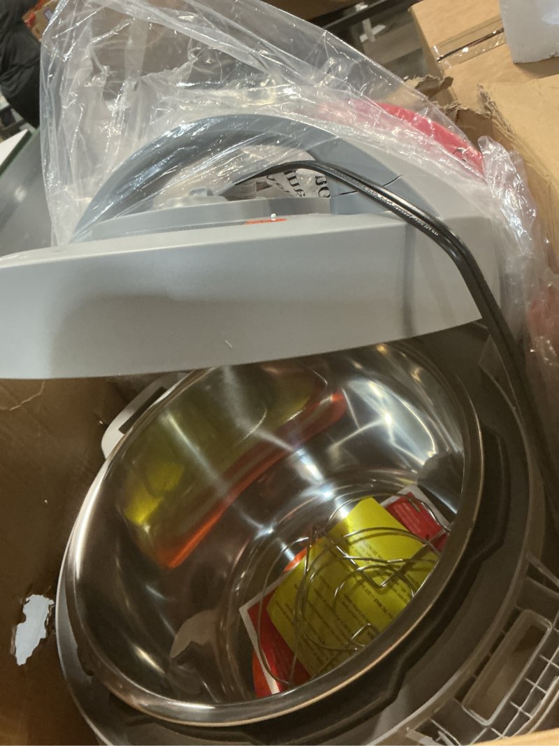 Condition photo showing Good Condition for Instant Pot, 8-Quart Whisper Quiet 9-in-1 Electric Pressure Cooker, Slow Rice Cooker, Steamer, Sauté, Yogurt Maker, Warmer & Sterilizer, App With Over 800 Recipes, Stainless Steel, Duo Plus 8 Quarts