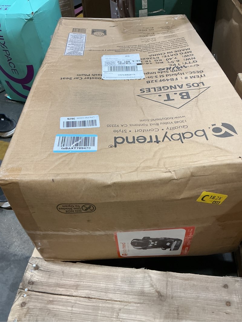 Condition photo showing New/Like New for baby trend hybrid si 3-in-1 combination booster seat with side impact protection, dash plum