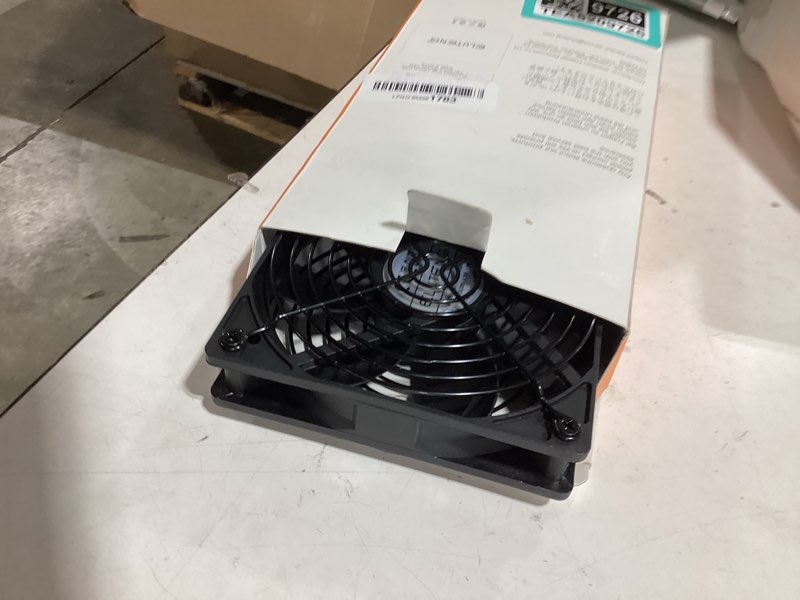 Condition photo showing As Is for eluteng dual 120mm usb fan with 3 speeds 5v ventilator fan portable cooling fan rechargeable compatible for laptop receiver dvr playstation xbox desk computer cabinet cooling
