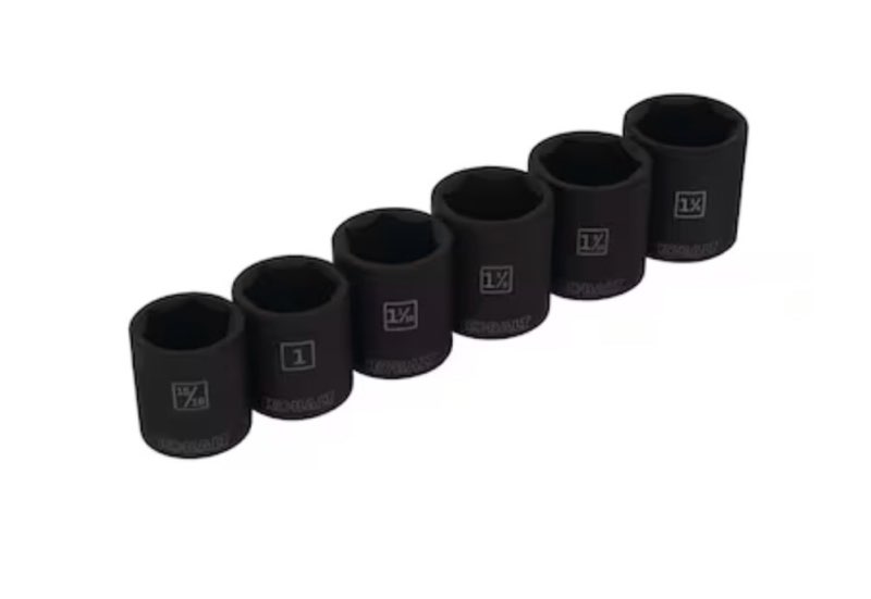 Kobalt 16 Piece Standard (SAE) 1/2-in Drive Set 16-point Impact Socket Set