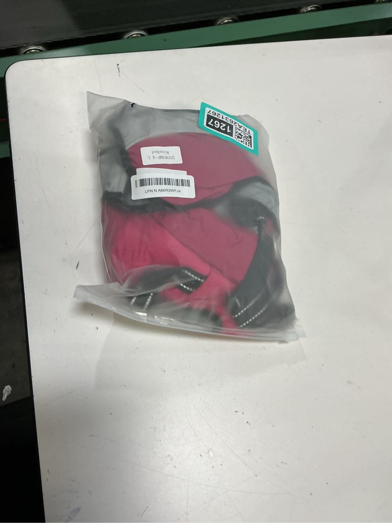 Condition photo showing As Is for SUNFURA Dog Coat, Dog Jacket for Large Dogs with Harness Built in, Warm Pet Winter Coat Zip Up Snow Jacket with Furry Collar for Boston Terrier, French Bulldogs, Hot Pink L Large HotPink