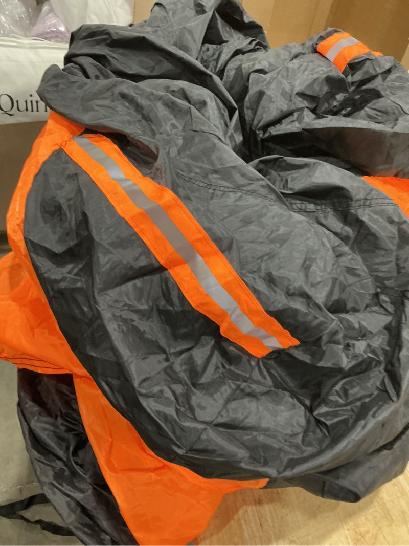 Condition photo showing Good Condition for riakrum full car cover waterproof all weather for automobiles windproof cover rain uv protection sun scratch resistant outdoor universal(fit sedan length (185-193'') 70'' h,black, orange) fit sedan length (185-193'') 70'' h black, orange