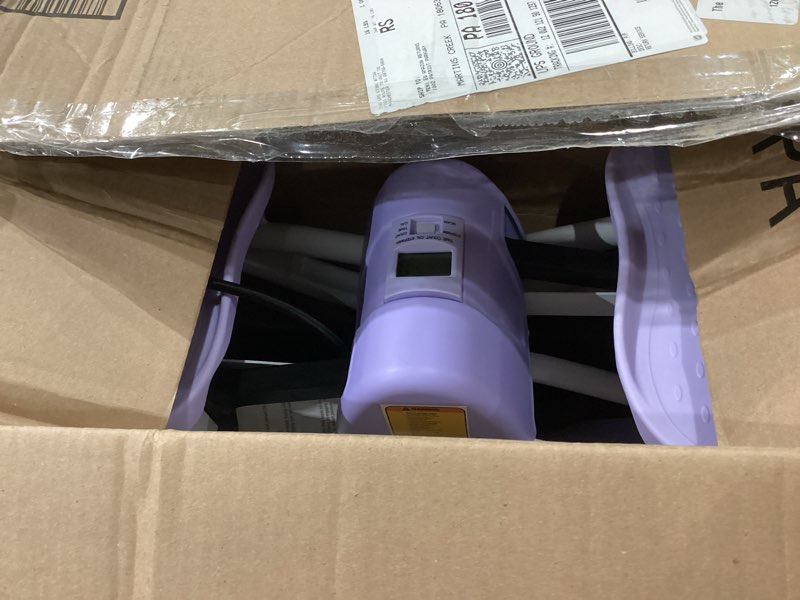 Condition photo showing As Is for rock fitness stepper, portable step rocker side to side at home, aerobic workout machine fitness equipment suitable for apartment and dormitory purple