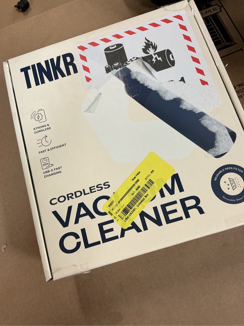Condition photo showing Good Condition for tinkr mini cordless handheld vacuum with usb-c charging