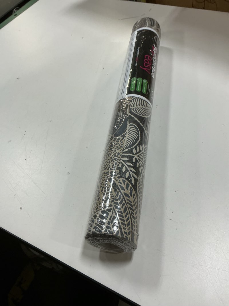 Condition photo showing New/Like New for Superfresco Easy Scattered Leaves Charcoal/Gold