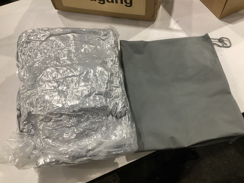 Condition photo showing New/Like New for koukou suv car cover custom fit infiniti qx60 from 2013 to 2025, waterproof car cover all weather for automobiles outdoor indoor with zipper door,sun rain dust snow protection. custom fit infiniti qx60 (2013-2025) silver