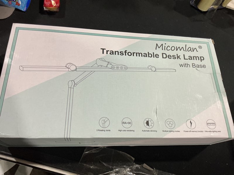 Condition photo showing Good Condition for Micomlan Architect Desk Lamp with Atmosphere Lighting, Adjustable Led Desk Light for Home Office wit