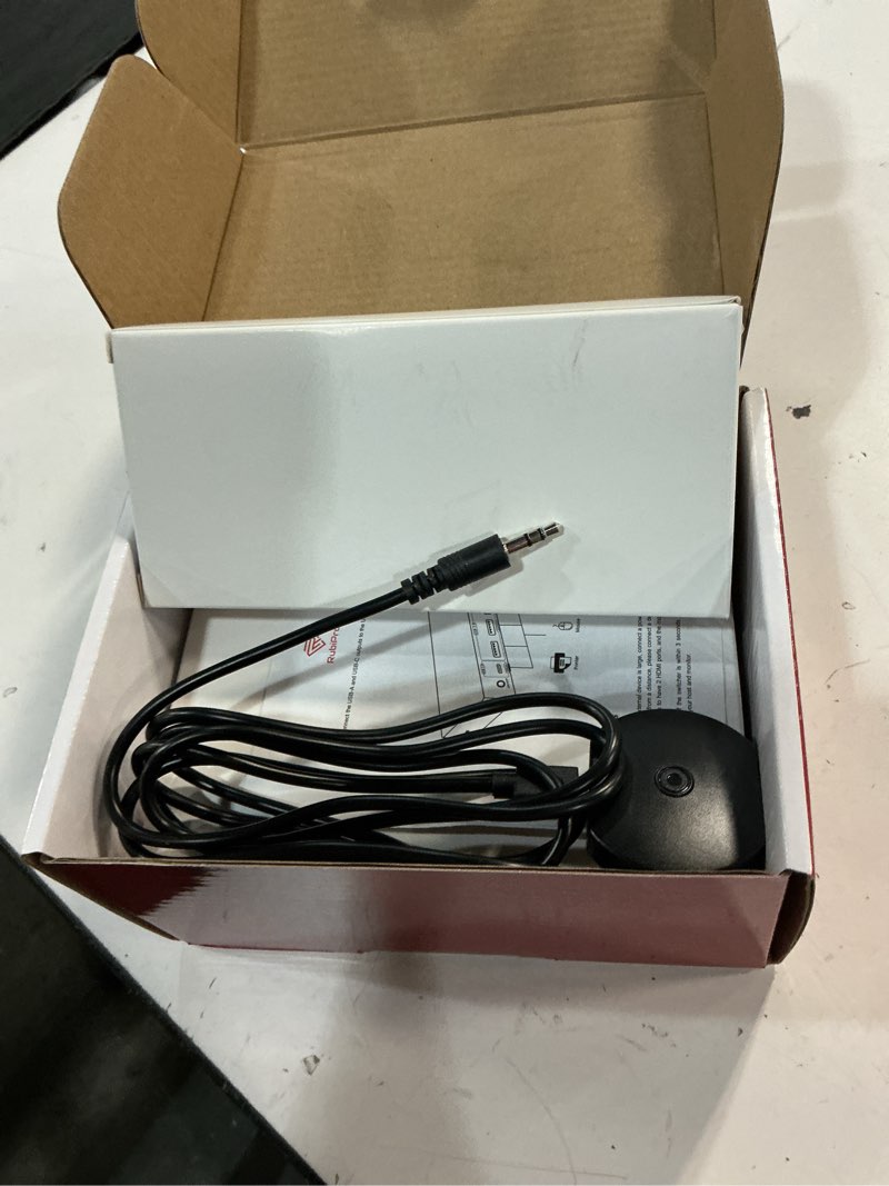 Condition photo showing Good Condition for hdmi kvm switch 2 monitors 2 computers – dual display 8k@60hz, 4k@120hz, usb 3.0 fast data transfer, plug & play for windows/mac/linux with an additional 8k hdmi cable