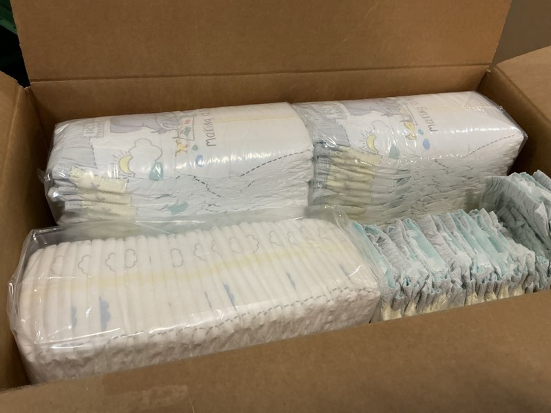 Condition photo showing As Is for  pampers swaddlers sensitive disposable diapers - size 5 - 128ct: 27+ lbs, wetness indicator, elastic stretch sides, paraben-free