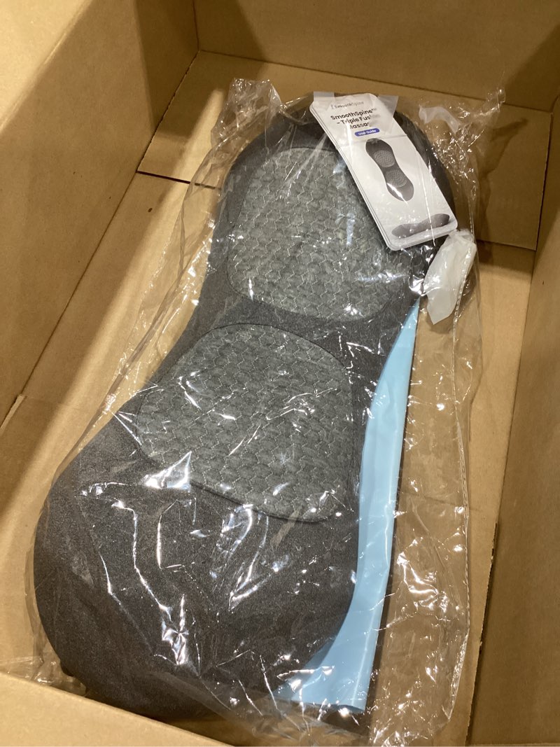 Condition photo showing As Is for smoothspine triple fusion back massager - the official smooth spine massager with heat - design to support lower back comfort, relaxation device for home use (triple fusion back massager)