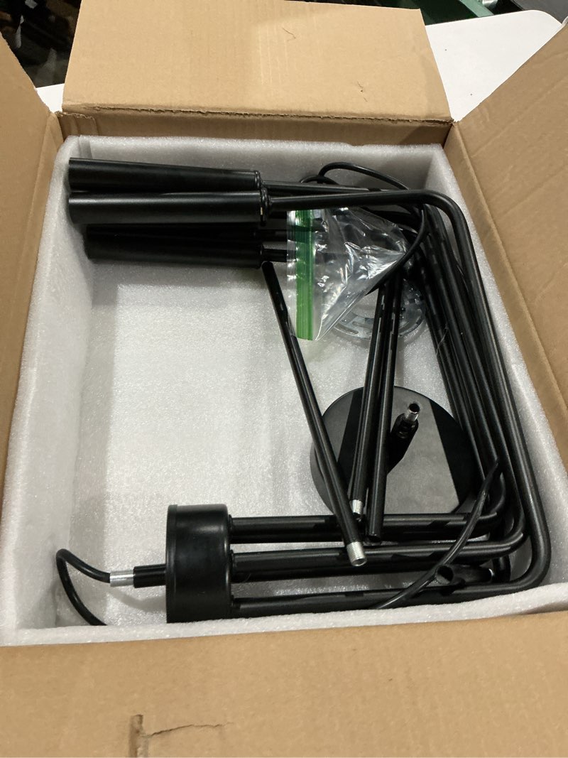 Condition photo showing As Is for modern led chandelier?black chandelier for dining room,6-light dining room light ?industrial modern style pendant lamps, bedrooms, foyers, corridors, kitchens, living rooms?entrances