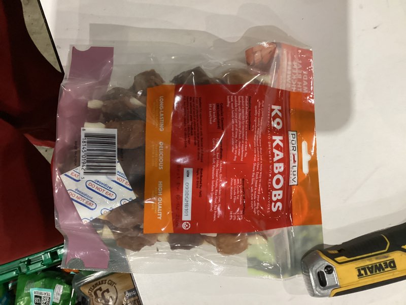Condition photo showing New/Like New for Pur Luv Dog Treats, K9 Kabobs Made with Real Chicken, Duck, and Sweet Potato, 12 Ounces, Dog Snacks, Healthy, Easily Digestible, Long-Lasting, High Protein Treat, Satisfies Urge to Chew Chicken / Duck / Sweet Potato Kabob 12 Ounce (Pack of 1)