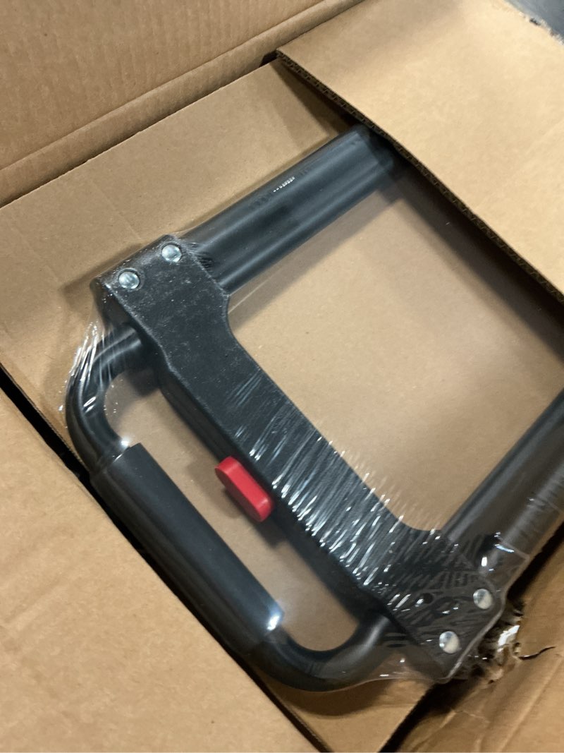 Condition photo showing New/Like New for heavy-duty steel folding hand truck, 180lb capacity dolly cart with telescoping handle, industrial grade collapsible utility cart for moving, warehouse and shopping