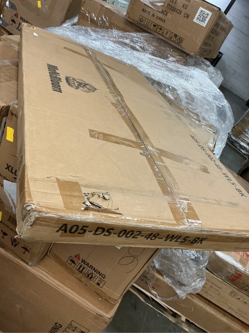 Condition photo showing New/Like New for monibloom 47-inch computer desk, simple style home gaming desk with storage bag, writing workstation - black